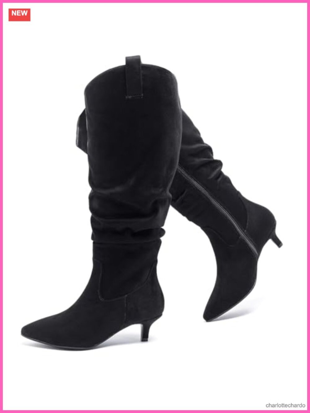 Extra Wide Calf Knee High Boots Faux Leather Riding Zip